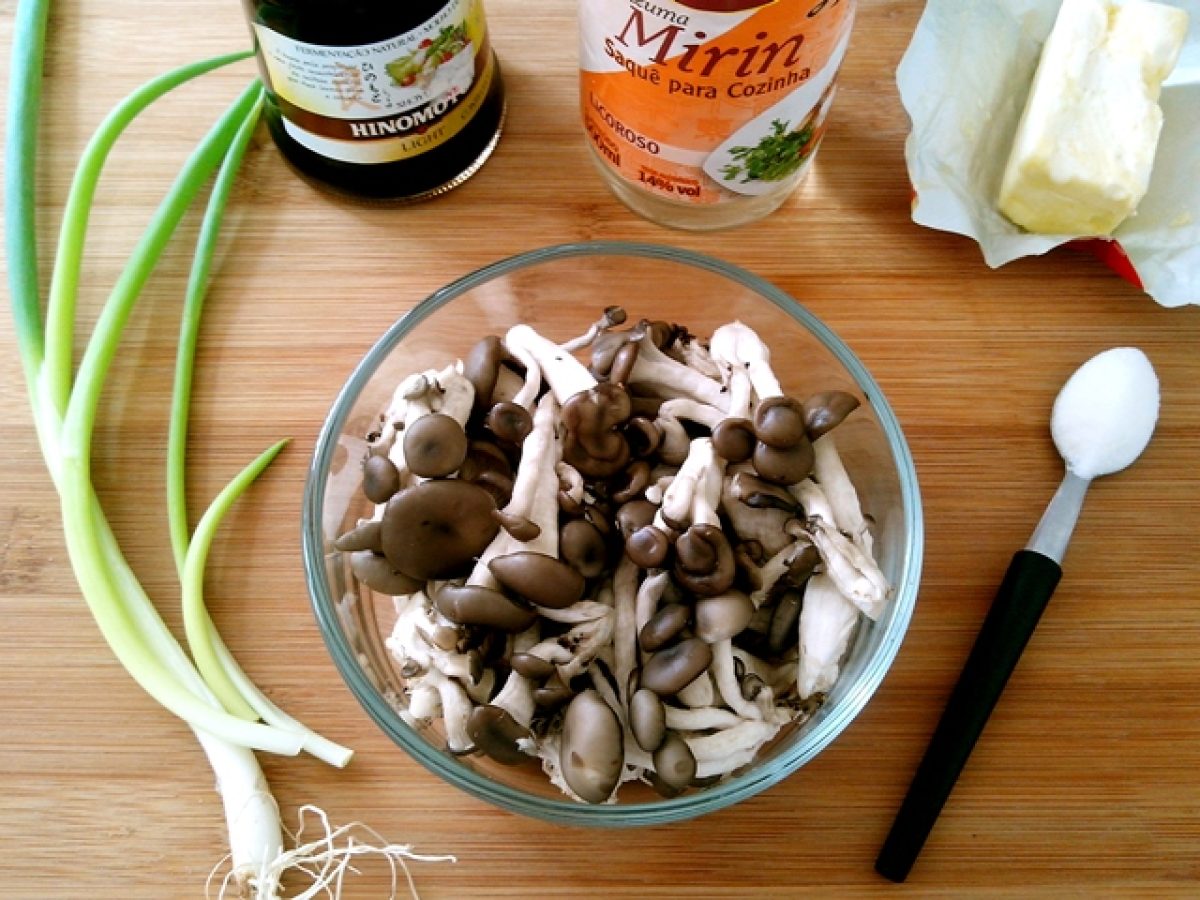 Shimeji na manteiga super rápido (no microondas) COZINHANDO PARA 2 OU 1