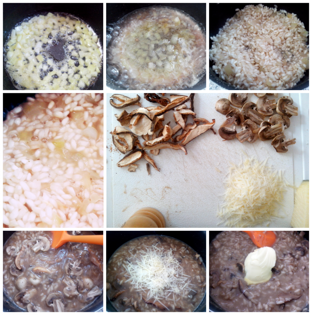 Risotto alla Valdostana (ou Risoto à Valligiana, com cogumelos e queijo