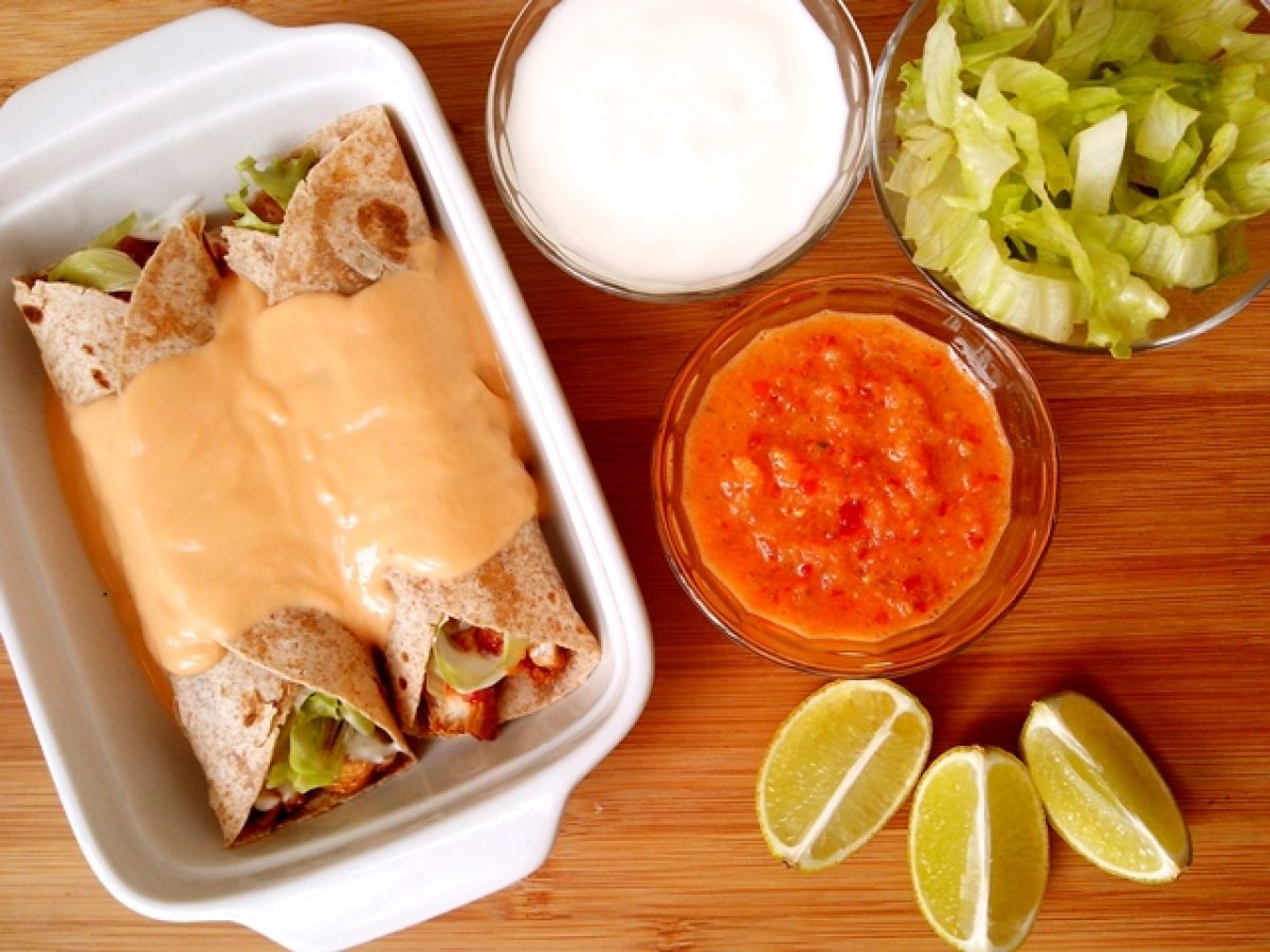 Fajitas de frango marinado na cerveja COZINHANDO PARA 2 OU 1