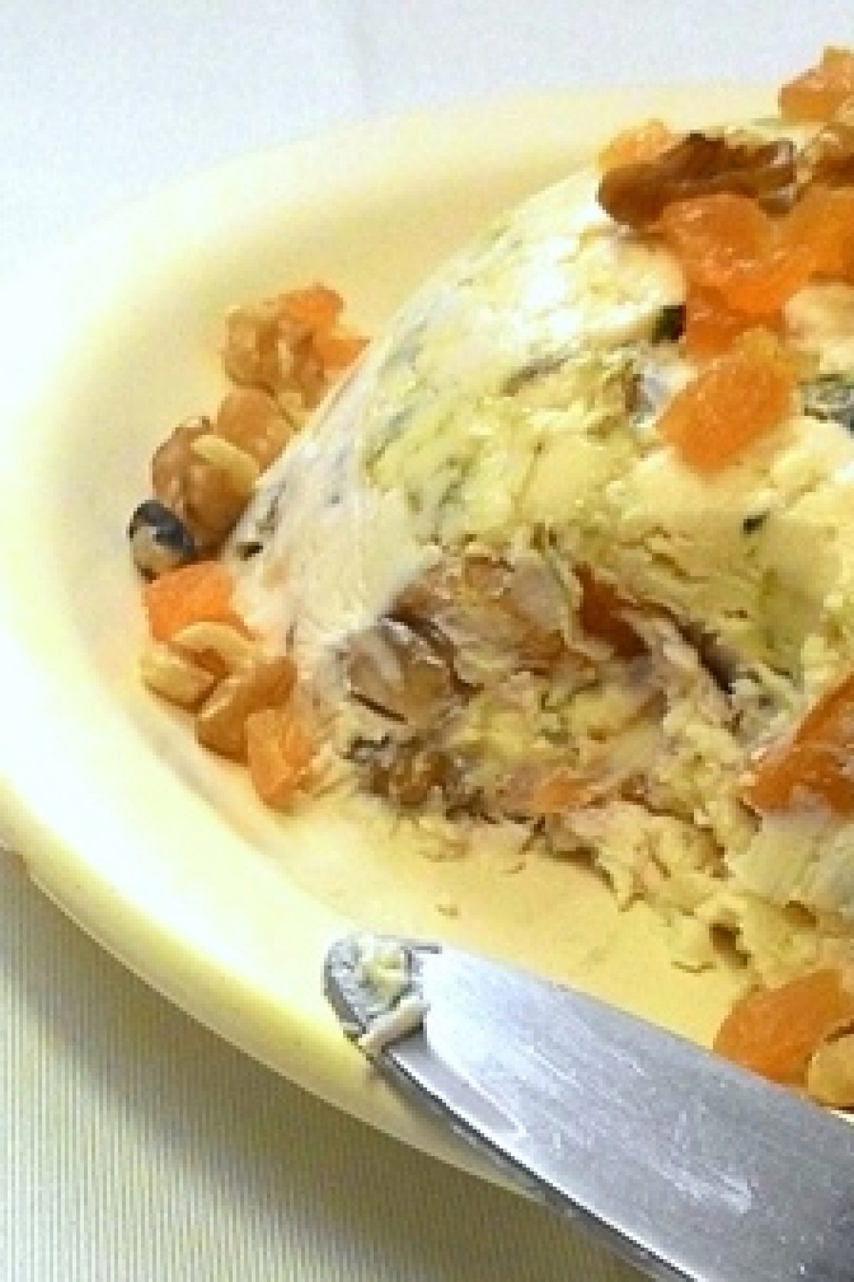 Terrine de com nozes e damasco COZINHANDO PARA 2 OU 1