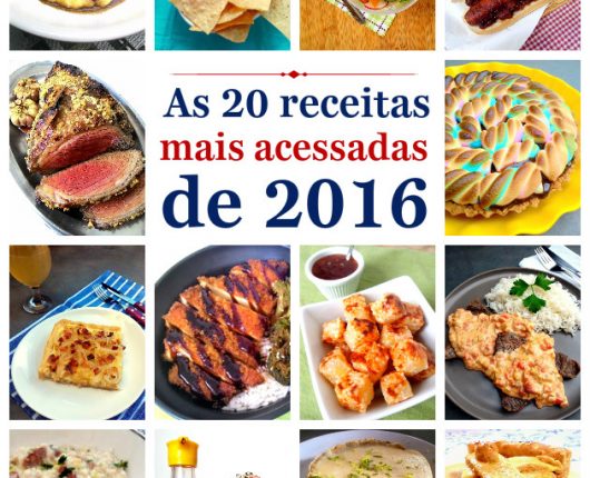 Top 20: as receitas mais acessadas em 2016