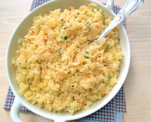 “Arroz” de couve flor (low carb)