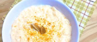 Arroz doce com laranja