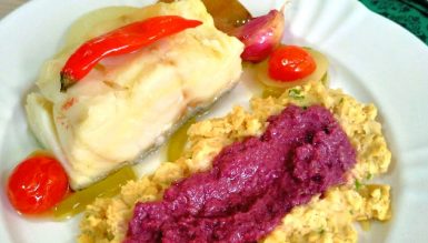 Bacalhau no pote (confitado)