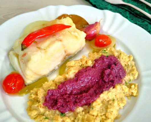 Bacalhau no pote (confitado)