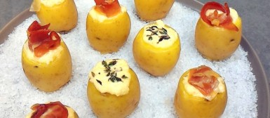 Batatas bolinha recheadas