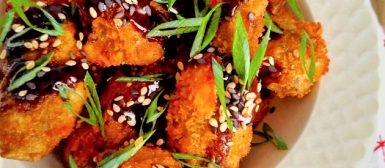 Berinjela empanada oriental (Nasu furai)