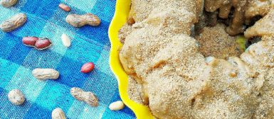 Bolo de paçoca de amendoim