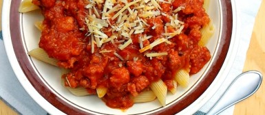 Molho à bolonhesa de linguiça