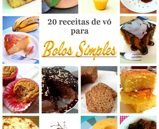 20 receitas de vó para bolos simples