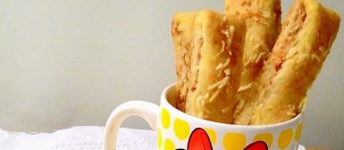 Breadsticks de pepperoni (tiras de pão com pepperoni)