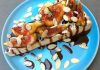 Queijo brie com figo, redução de balsâmico e amêndoas