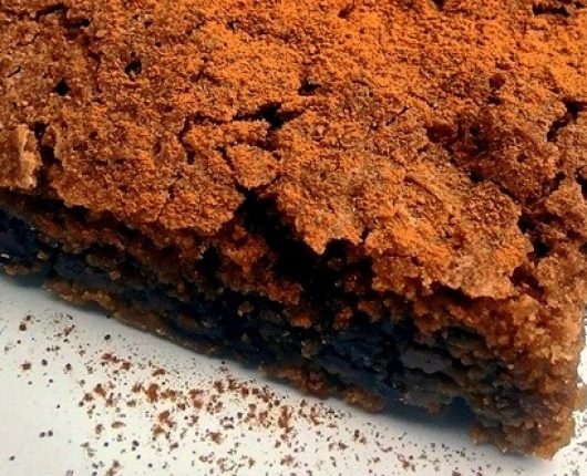 Brownie de café com chocolate amargo