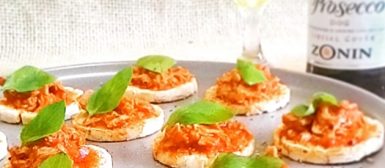 Canapés super light de atum