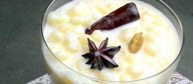 Canjica ou mungunzá doce com especiarias (sem lactose, calorias reduzidas)