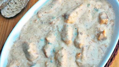 Carne com molho de gorgonzola (aperitivo ou molho para massa)