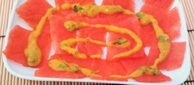Carpaccio de melancia