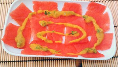 Carpaccio de melancia