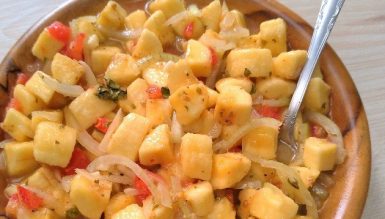 Ceviche de banana ou tartar de banana