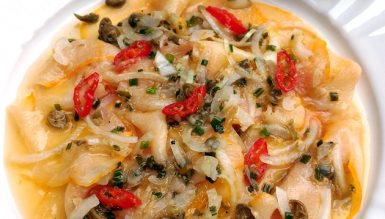 Ceviche de peixe defumado
