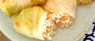Charutinho de acelga com frango