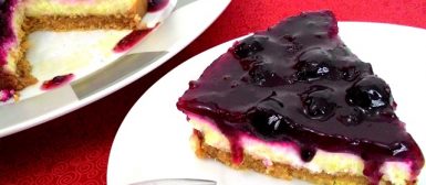 Cheesecake de mirtilos (blueberries)
