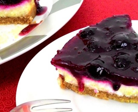 Cheesecake de mirtilos (blueberries)