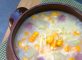 Sopa de milho com batata e bacon (receita de corn chowder)