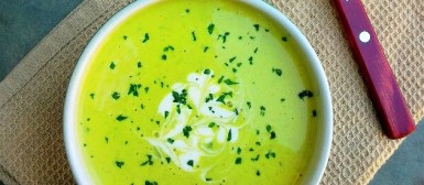 Creme de ervilhas com ou sem wasabi (raiz forte)