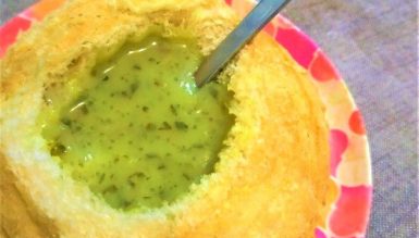 Creme de espinafre diferente (sem lácteos, vegano)
