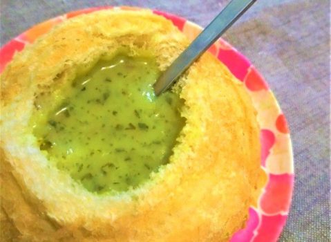 Creme de espinafre diferente (sem lácteos, vegano)