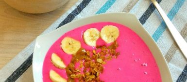 Creme de pitaya com iogurte