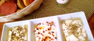 Creme de queijo temperado