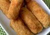 Croquete de palmito com purê de couve flor (vegetariano ou vegano)