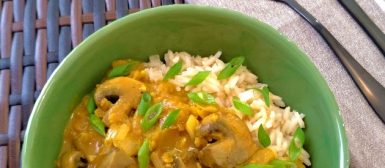 Curry de cogumelos