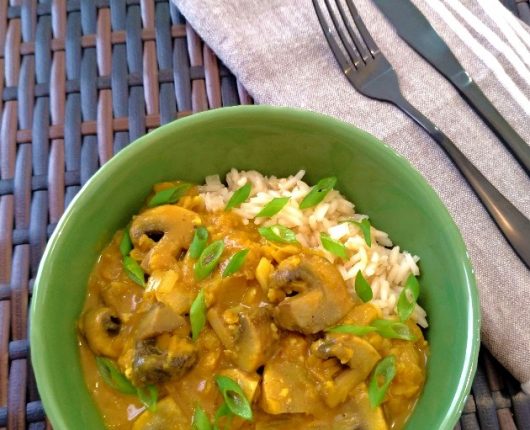 Curry de cogumelos