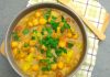 Curry de grão de bico com legumes