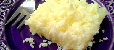 Cuscuz de tapioca com coco (calorias reduzidas)