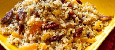 Cuscuz marroquino com damasco e nozes