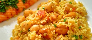 Cuscuz marroquino com grão de bico