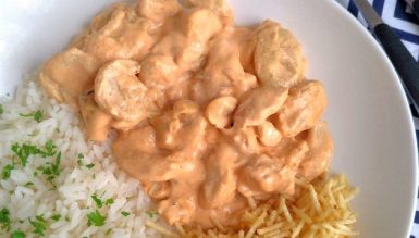 Estrogonofe para um (sem creme de leite)