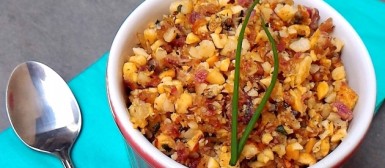 Farofa crocante de castanhas (low carb, sem glúten)