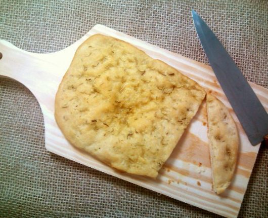 Focaccia (pão italiano achatado)