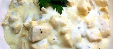 Frango ao creme de gorgonzola