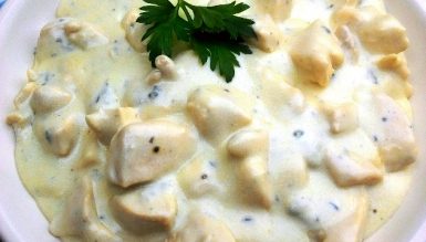 Frango ao creme de gorgonzola