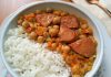 Ensopado de grão de bico com legumes