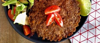 Kibe de carne com quinoa no forno