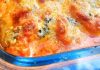 Lasanha de linguiça gratinada com gorgonzola