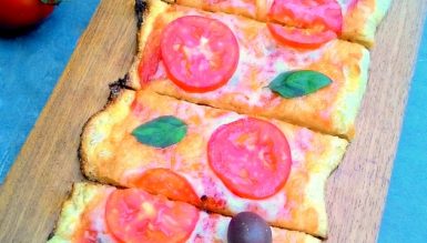 Massa de pizza tipo de pizzaria (fermentação longa, sem sova)