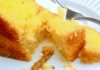 Bolo de Santo Antonio (pão de ló com cobertura de suspiro)